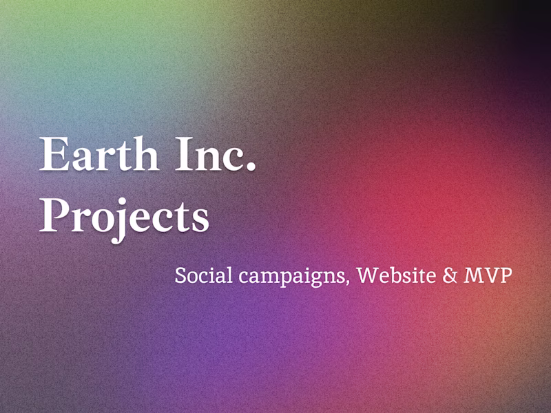 Cover image for Earth Inc Project
