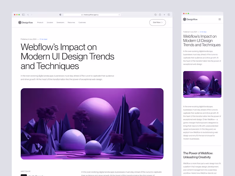 Cover image for Custom Webflow Development