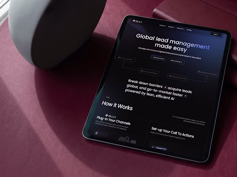 Cover image for Landing Page Design  NioJi