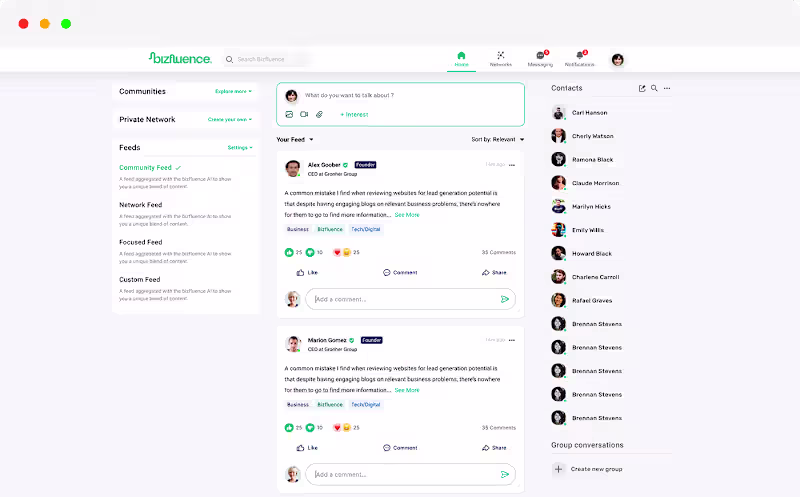 Cover image for Bizfluence - Backend for Social Network
