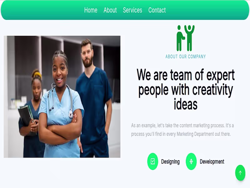 Cover image for Healthcare website