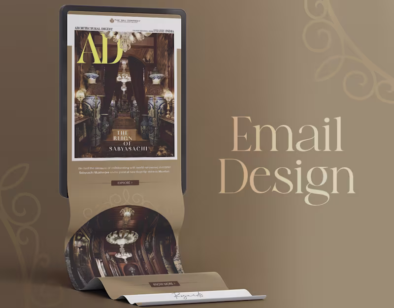 Cover image for Email Design for The Raj Company - Sabyasachi Edit