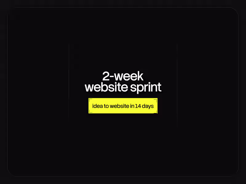 Cover image for 2-Week Design Sprint