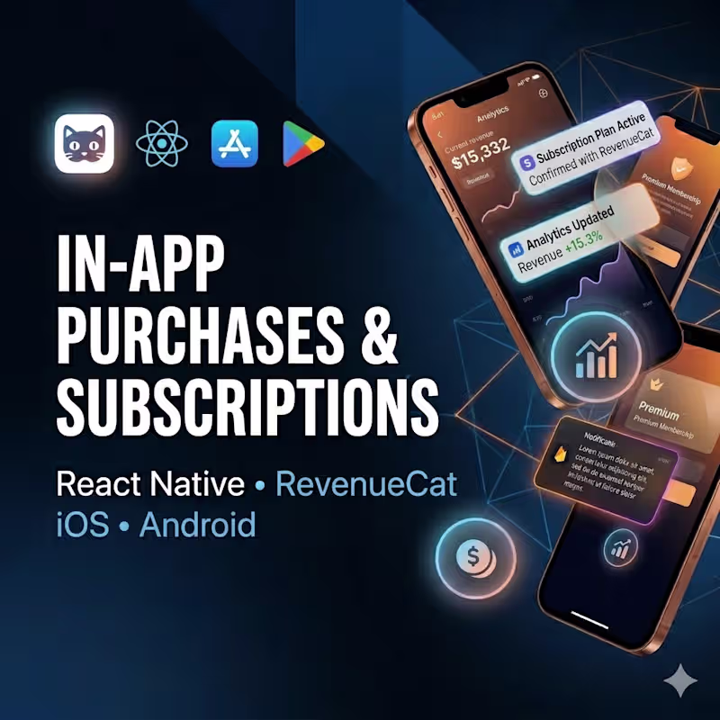 Cover image for Integrate RevenueCat, IAP & Subscription for React Native Apps