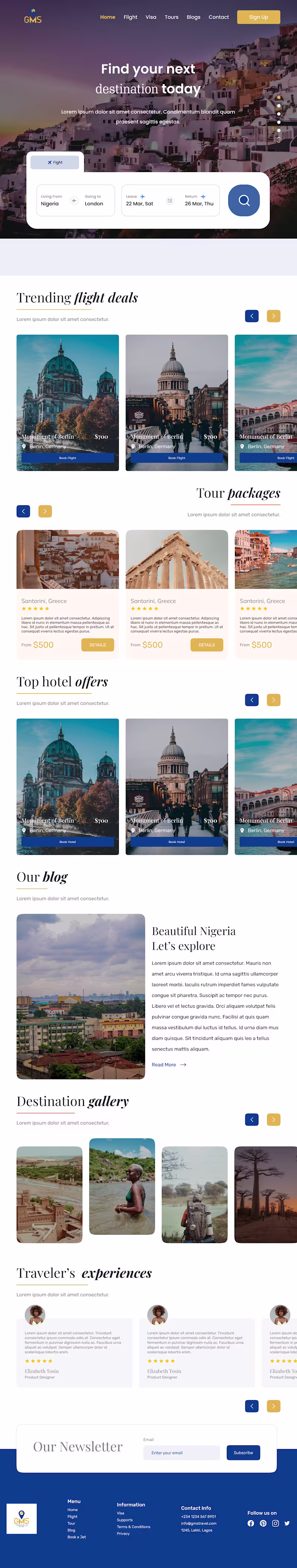 Cover image for Showcasing a recently completed project for a travel agency ...
