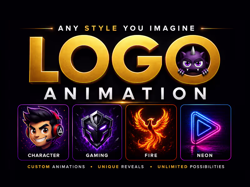 Cover image for Custom logo animation from scratch for your brand