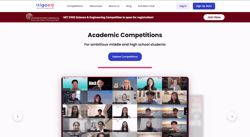 Cover image for AlgoEd platform for competition
