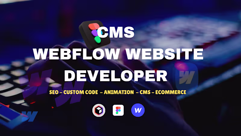 Cover image for I will design and develop a custom webflow website, landing page
