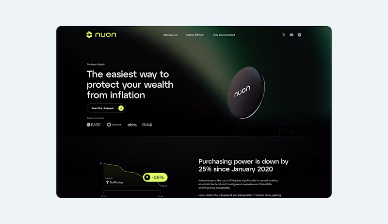 Cover image for DeFi Stablecoin Website
