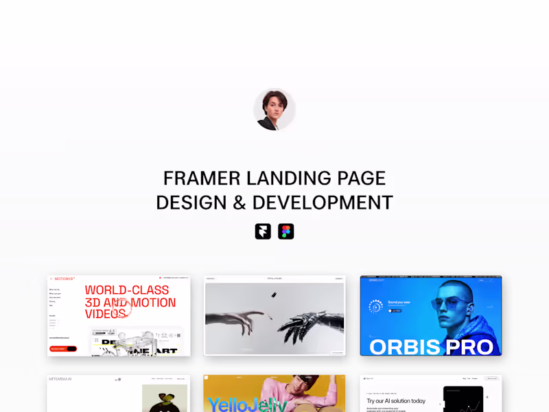 Cover image for Framer Landing Page Design & Development