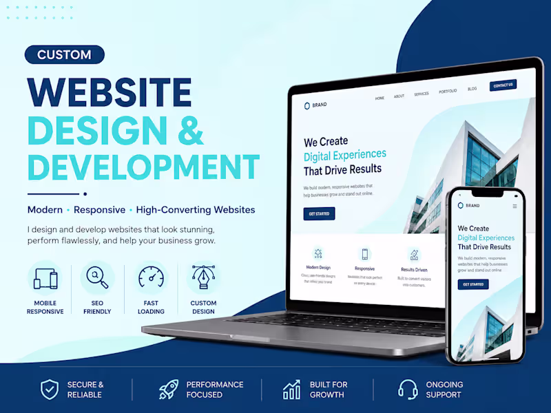 Cover image for Modern Business Website Design, Responsive Website Design, SEO