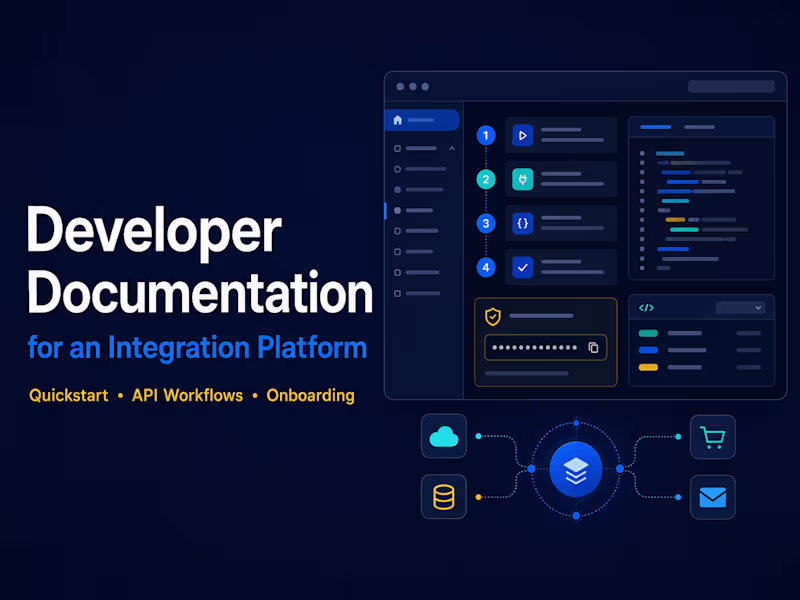 Cover image for Developer Documentation for an Integration Platform