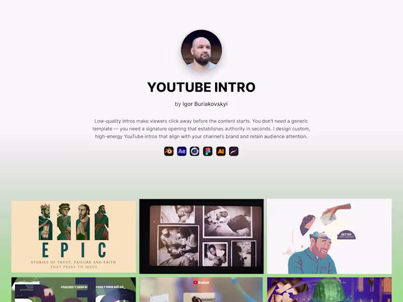 Cover image for Youtube Intro — Illustrations + Animation
