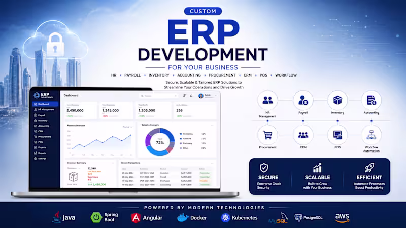Cover image for Custom ERP Development for Your Business
