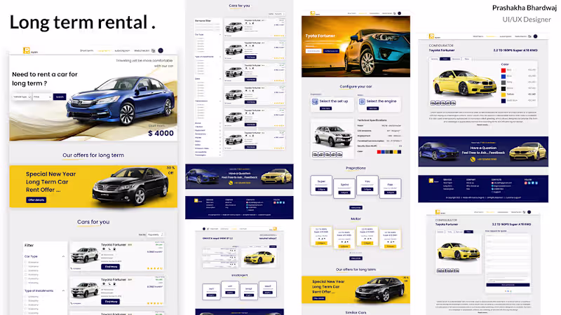 Cover image for Long term rental booking website UI Design :: Behance