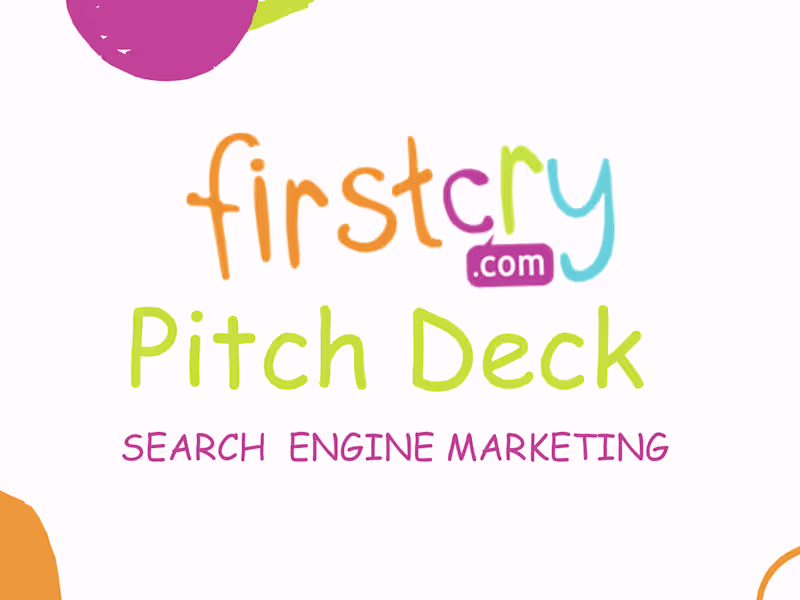 Cover image for Search Engine Marketing for Firstcry