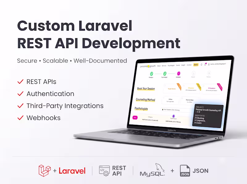 Cover image for Custom Laravel REST API Development