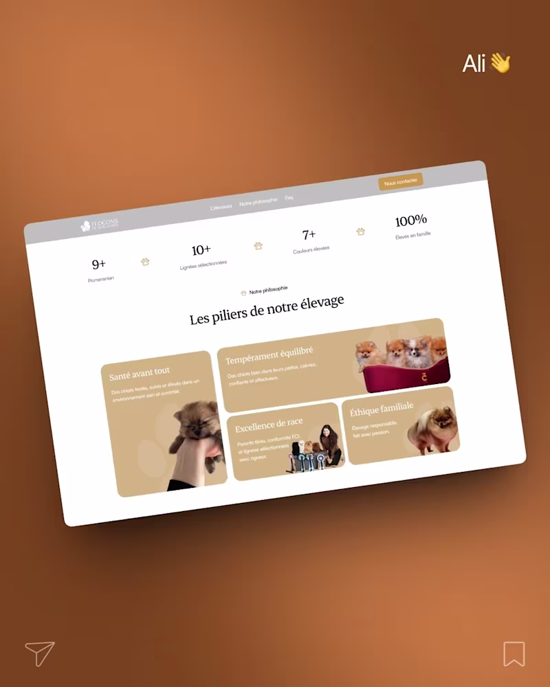 Cover image for Luxury Breeder Landing Page Design & Development