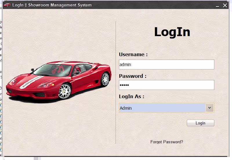 Cover image for Showroom Management System for Capital
