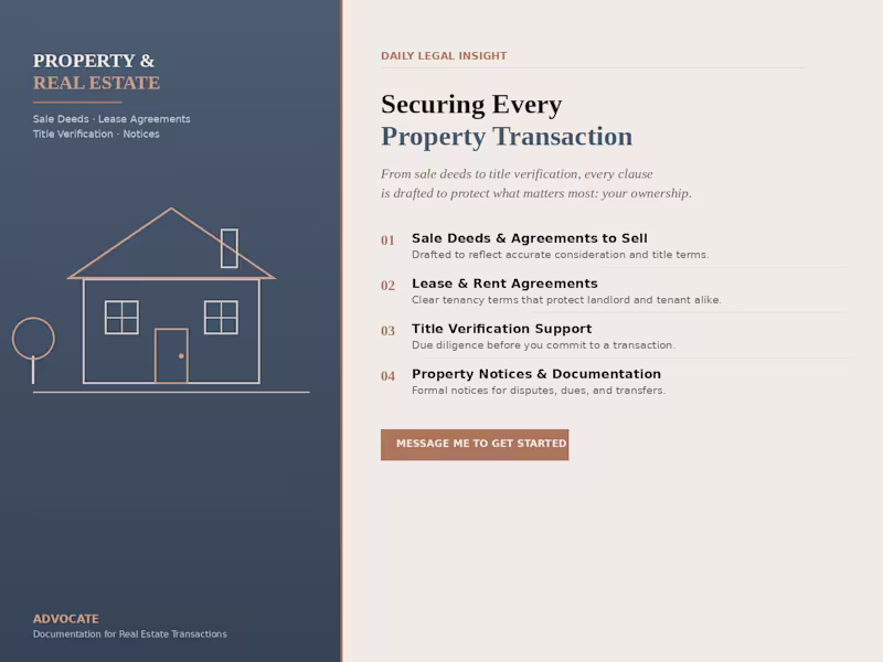 Cover image for A property transaction is only