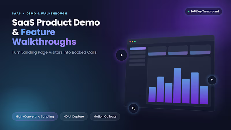Cover image for SaaS Product Demo & Feature Walkthrough