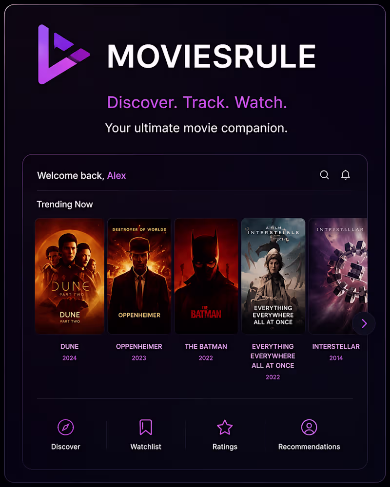 Cover image for MoviesRule.com — Product Dashboard Rebuild