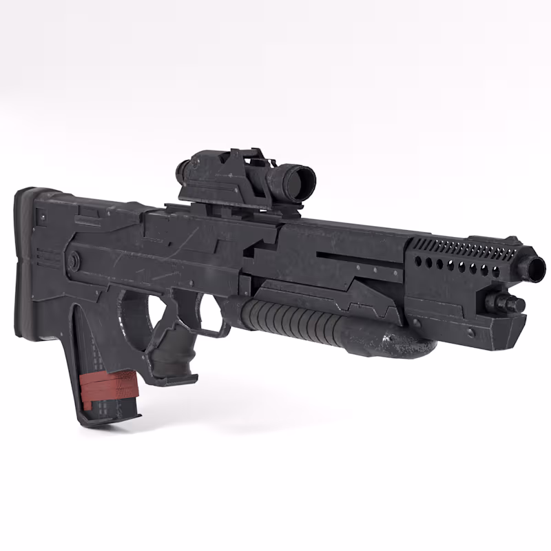 Cover image for Modeled a detailed KAR-18 rifle