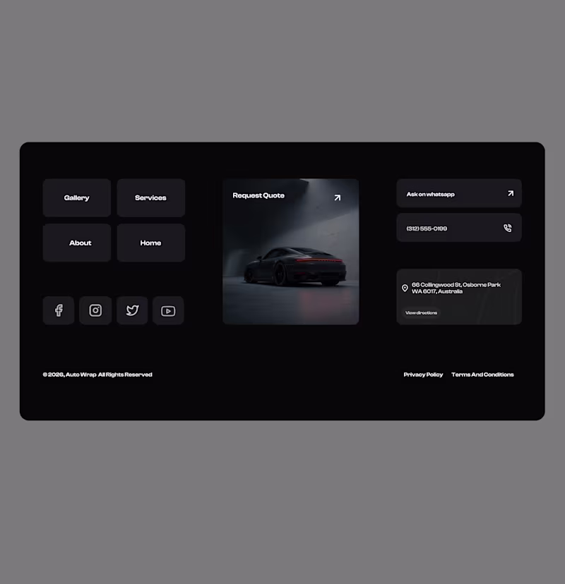 Cover image for Custom Footer Design Services with Framer Expertise