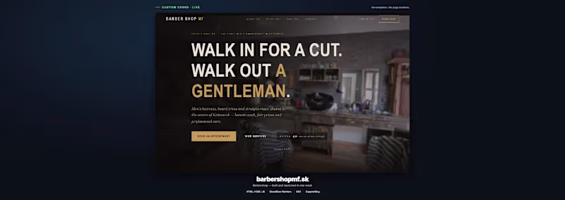 Cover image for barbershopmf.sk (https://barbershopmf.sk) - a barbershop