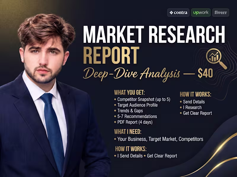 Cover image for Market Research Report: Know Your Competitors and Customers