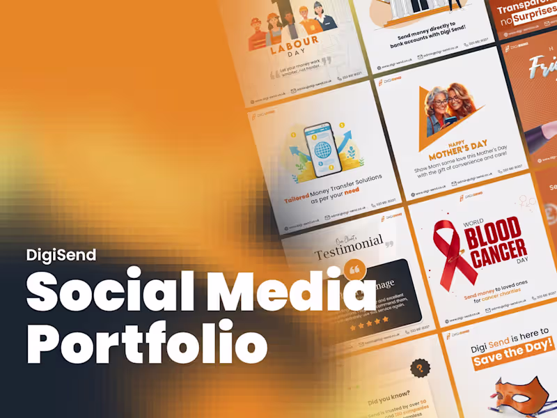 Cover image for DigiSend | Social Media Portfolio | Currency Exchange