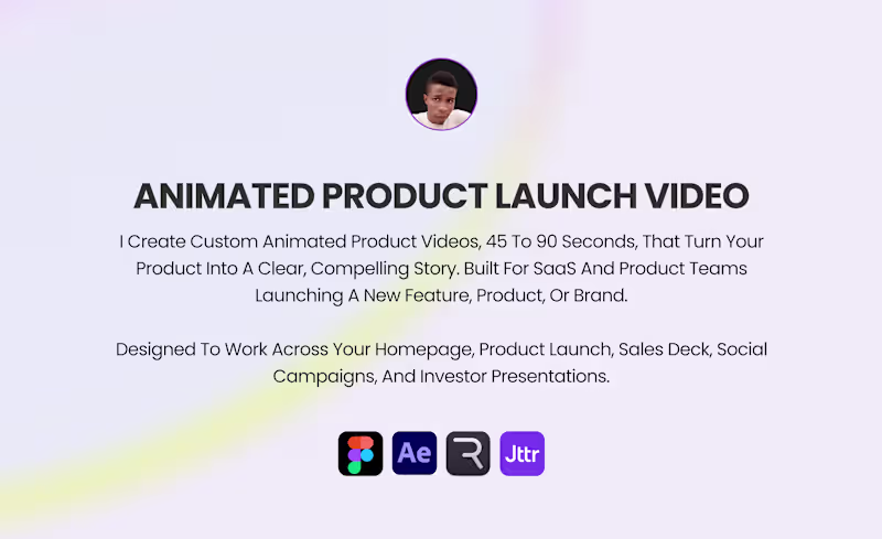 Cover image for Animated Product Launch Video
