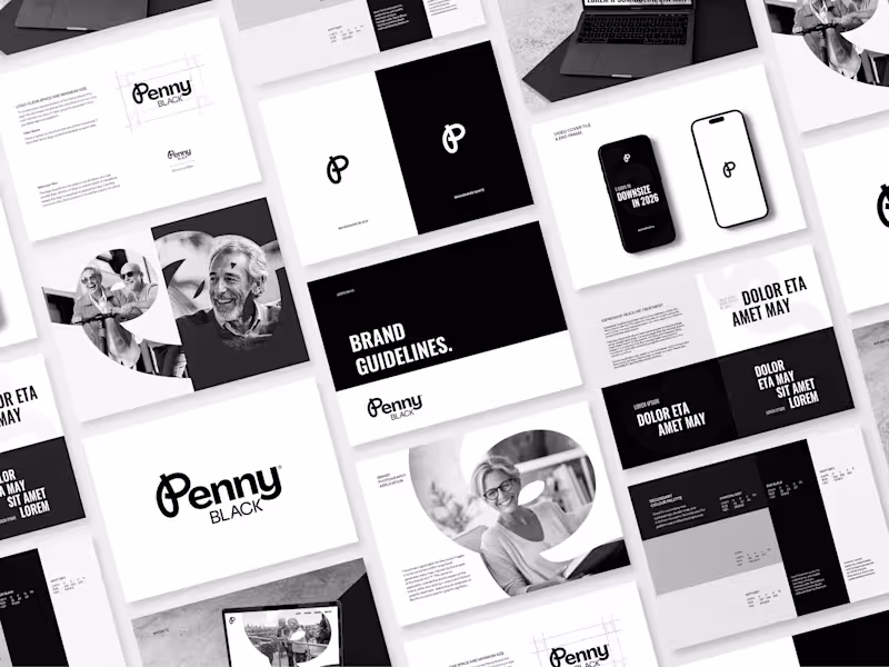 Cover image for Penny Black Finance | Brand Identity & Guidelines