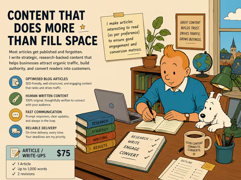 Cover image for Content Writing for Growth and entertainment