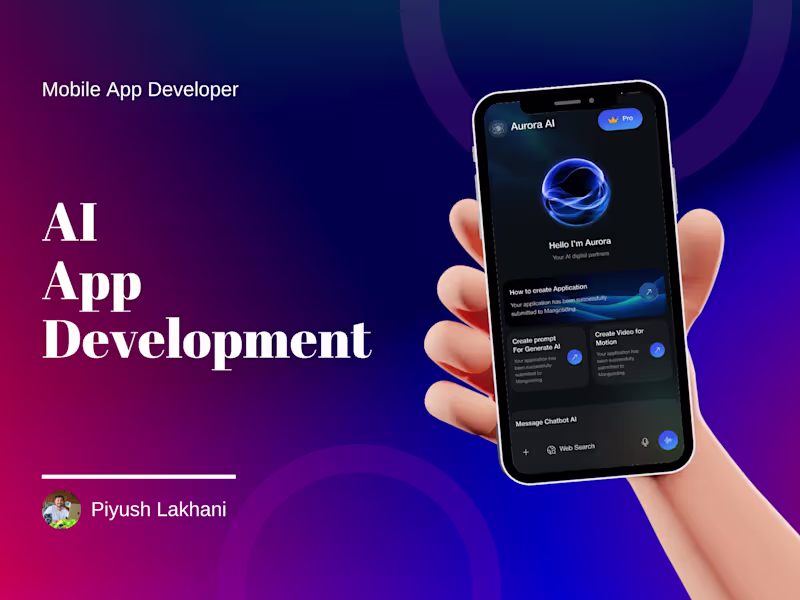 Cover image for AI Application Development -  Flutter | iOS | Android 