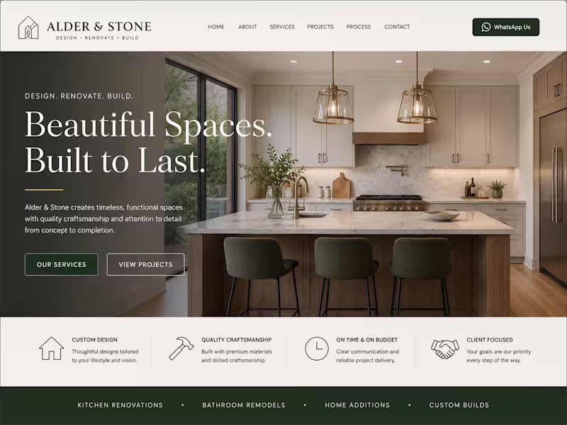 Cover image for Alder & Stone | Responsive Business Website