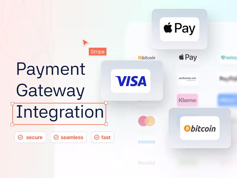 Cover image for integrate Stripe PayPal Razorpay and payment gateways