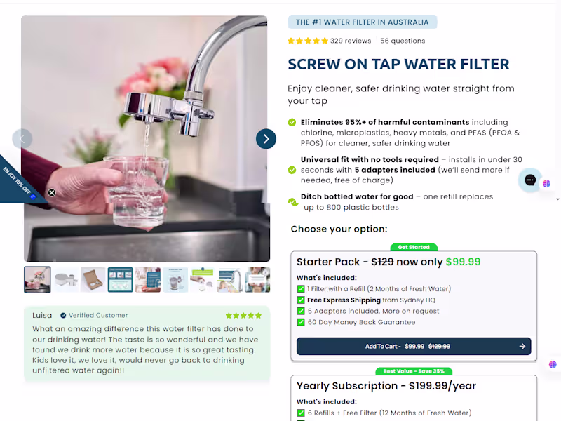 Cover image for Sales Driven Landing Page Developed on Replo