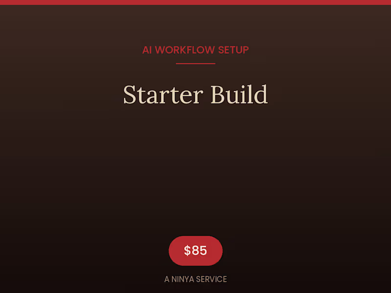 Cover image for AI Workflow Setup — Starter