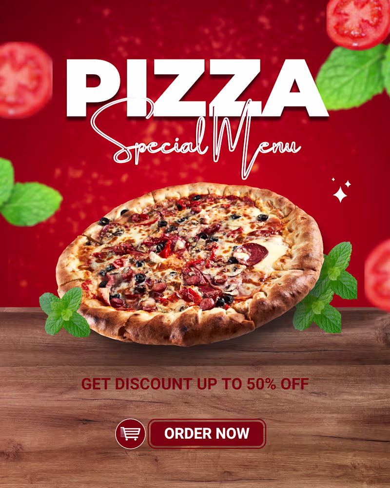 Cover image for Promotional Instagram Post for Pizza Restaurant