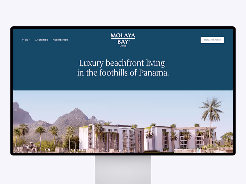 Cover image for Landing Page Design for a Luxury Real Estate Development