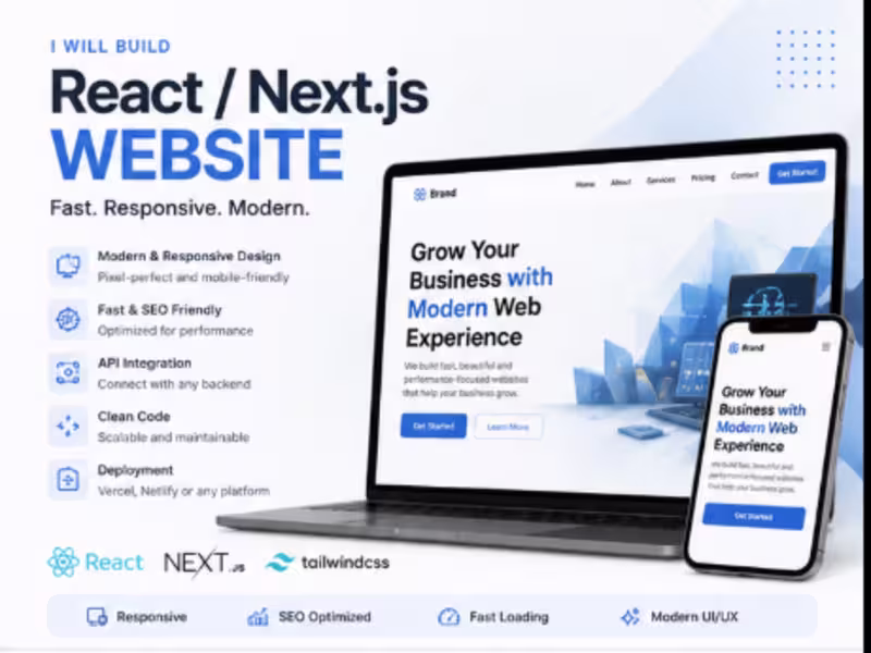 Cover image for React/Next.js Website