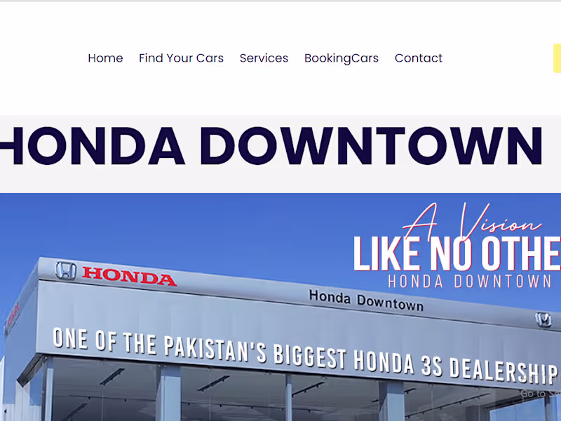 Cover image for Honda Website Design