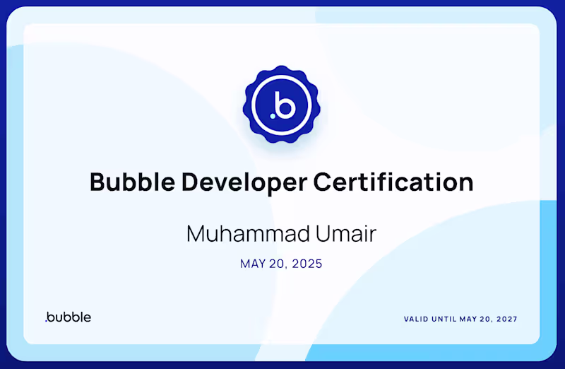 Cover image for Dedicated Bubble.io Developer — Monthly Retainer & Staff Aug