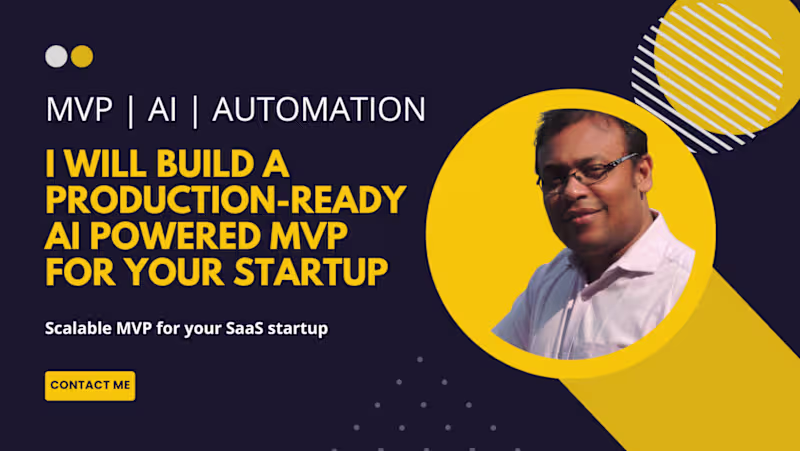 Cover image for AI powered SaaS MVP for your startup business 