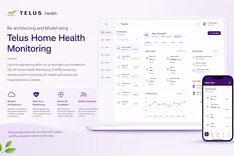 Cover image for Modernizing TELUS Home Health Monitoring