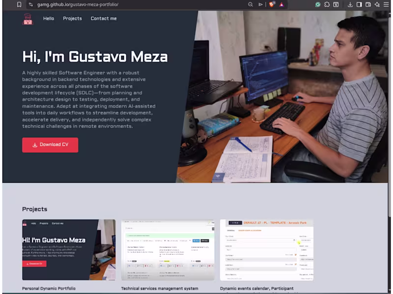 Cover image for Built a dynamic portfolio platform