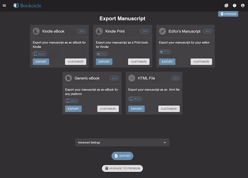 Cover image for Bookcicle's Export Feature