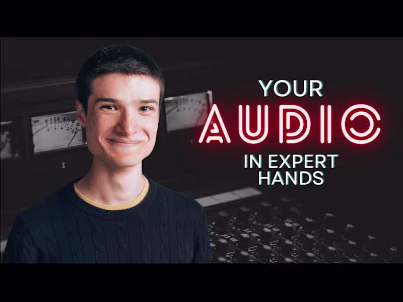 Cover image for Soundtracks and audio postproduction for content creators.