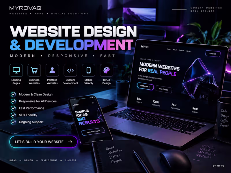 Cover image for Website Design & Development | Modern Responsive Websites